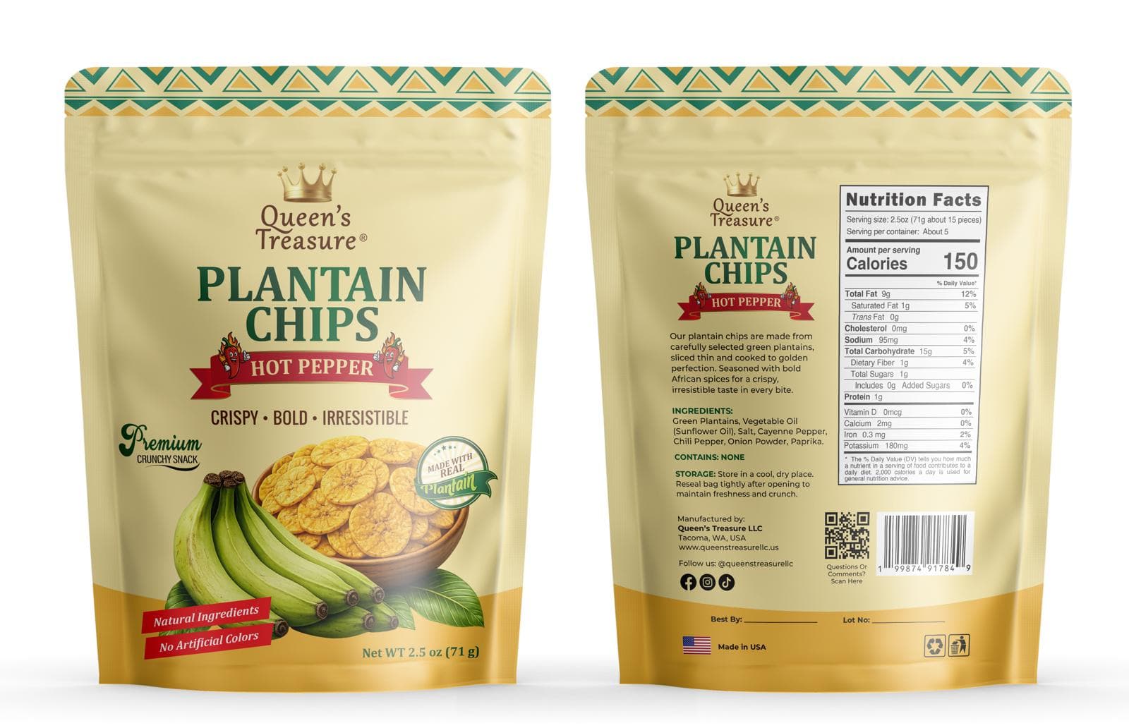 Plantain Chips - Hot Pepper
